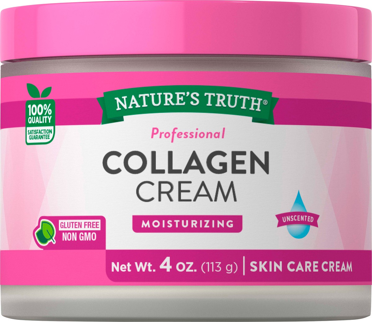 slide 5 of 9, Nature's Truth Professional Unscented Collagen Cream 4 oz, 4 oz