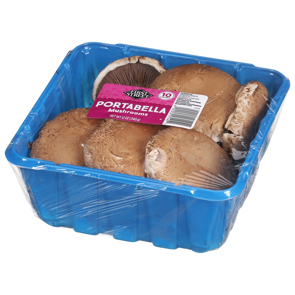 slide 3 of 3, First Street Portabella Cap Mushroom, 12 oz