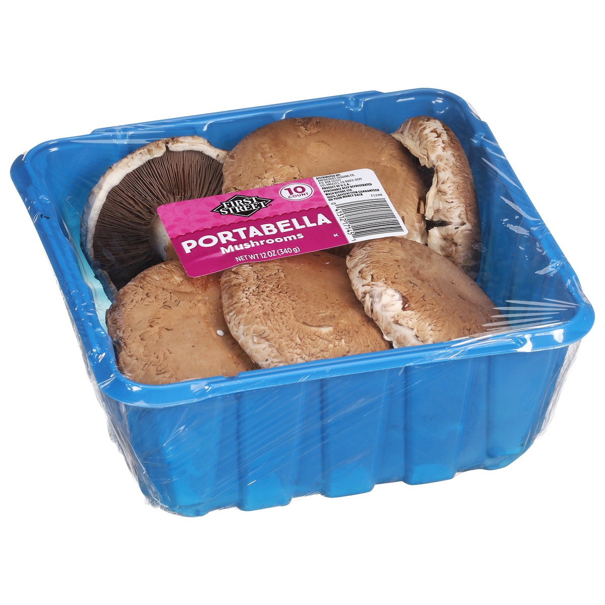 slide 2 of 3, First Street Portabella Cap Mushroom, 12 oz