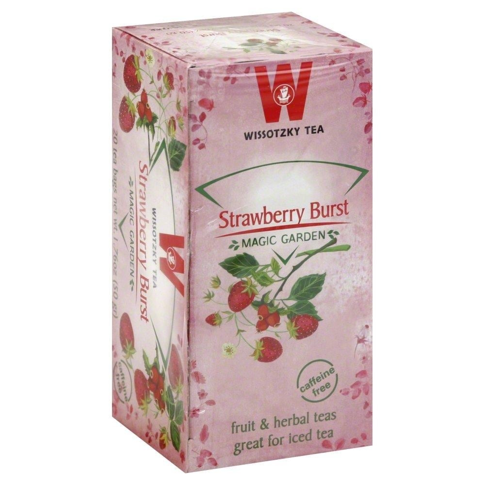 slide 1 of 1, Wissotzky Tea Fruit & Herbal Tea, Magic Garden, Strawberry Burst, Bags, 20 ct