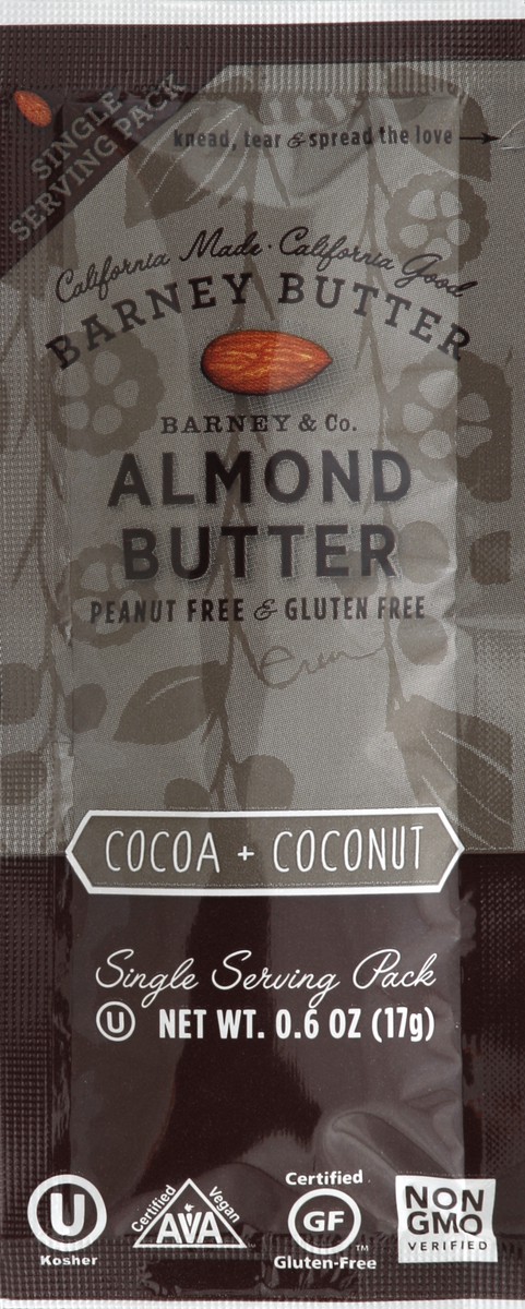 slide 2 of 2, Barney Almond Butter 0.6 oz, 0.6 oz