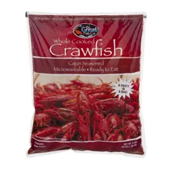 The Great Fish Co. Whole Cooked Cajun Seasoned Crawfish