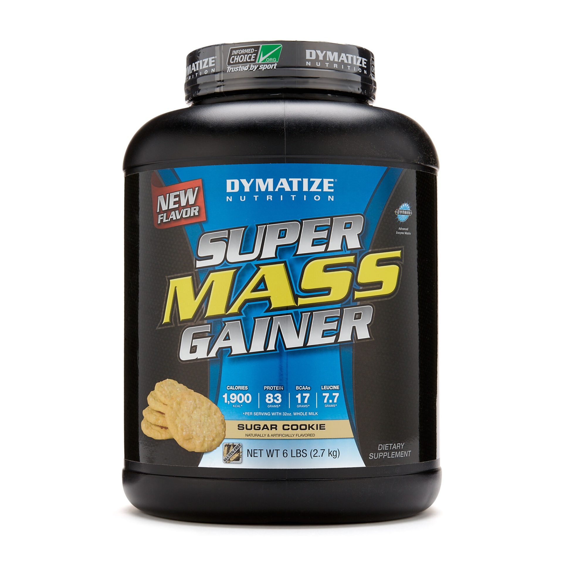 slide 1 of 1, Dymatize Super Mass Gainer - Sugar Cookie, 6 lb