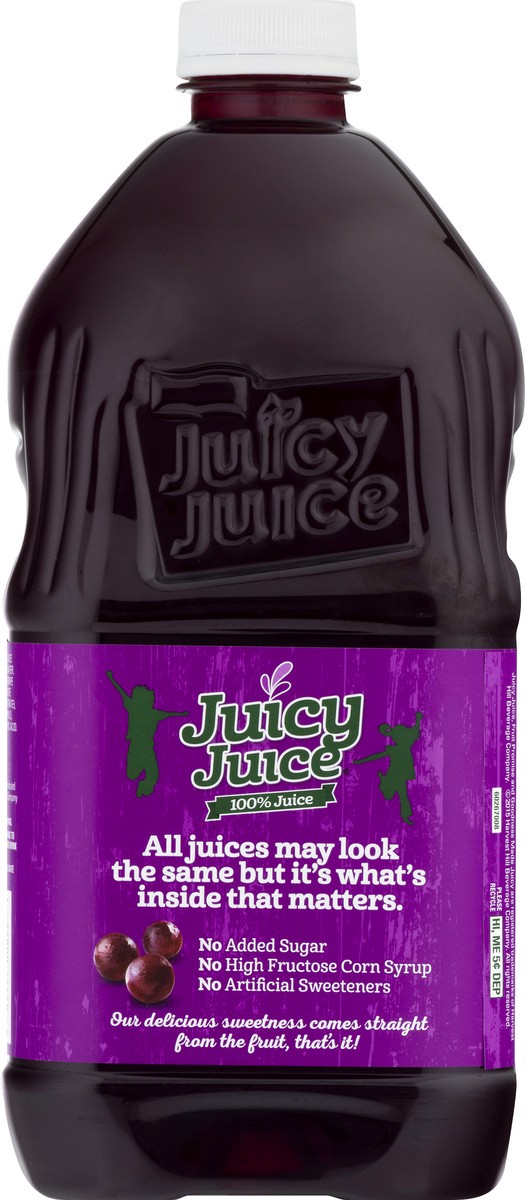 slide 3 of 9, Juicy Juice 100% Juice, Grape, 64 Fl Oz Bottle, 64 fl oz