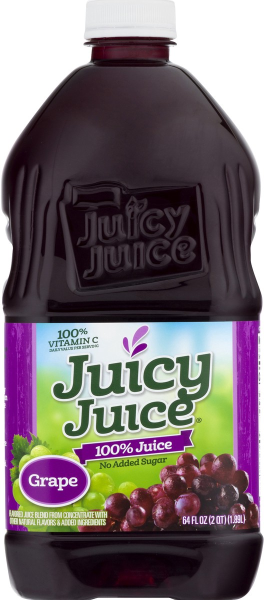 slide 8 of 9, Juicy Juice 100% Juice, Grape, 64 Fl Oz Bottle, 64 fl oz