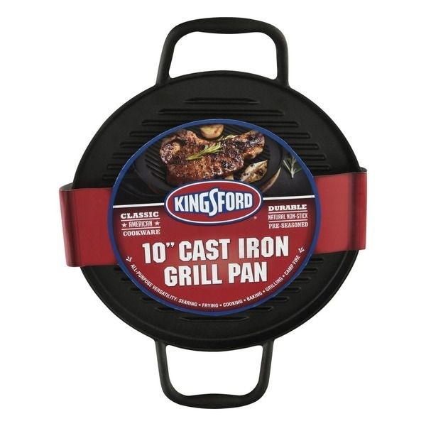 slide 1 of 1, Kingsford Grill Pan, Cast Iron, 10 Inch, 1 ct