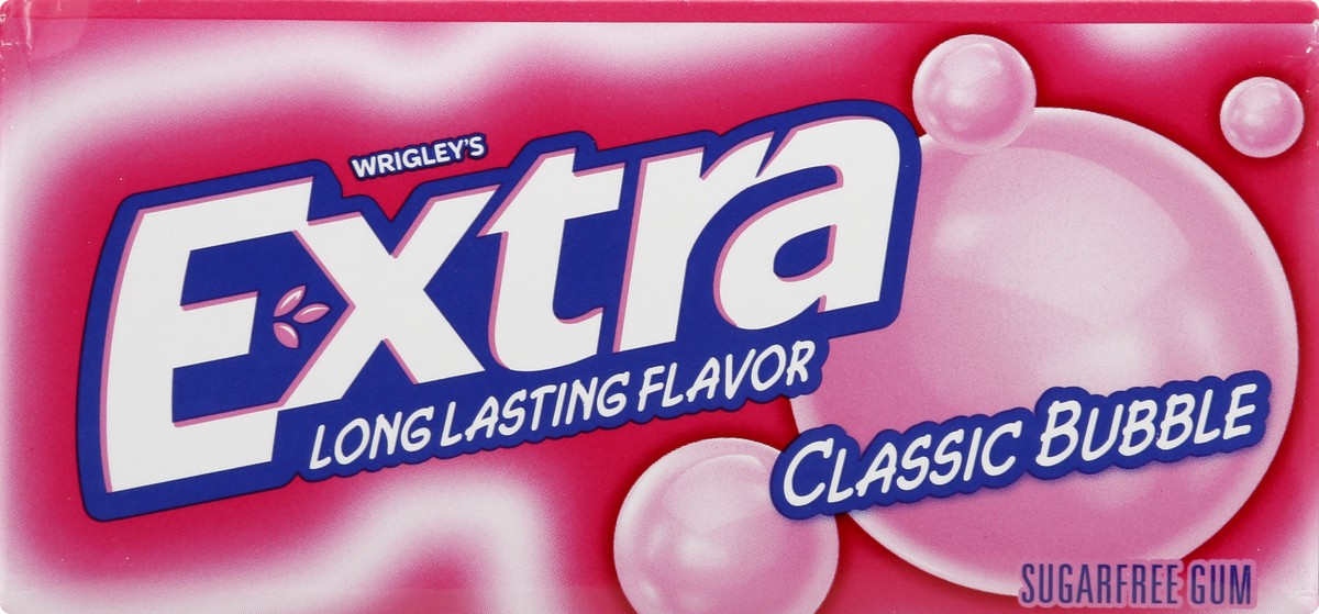 slide 2 of 10, EXTRA Classic Bubble Sugar Free Chewing Gum - 10 Ct Buk Box, 150 pc