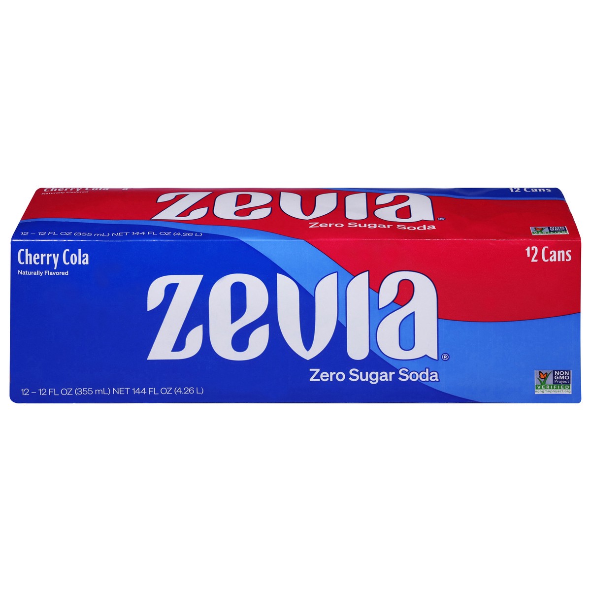 slide 1 of 9, Zevia Zero Sugar Cherry Cola Soda - 12 ct, 12 ct; 12 oz