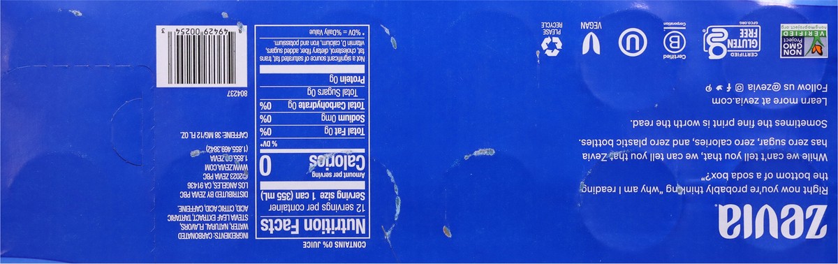 slide 5 of 9, Zevia Zero Sugar Cherry Cola Soda - 12 ct, 12 ct; 12 oz