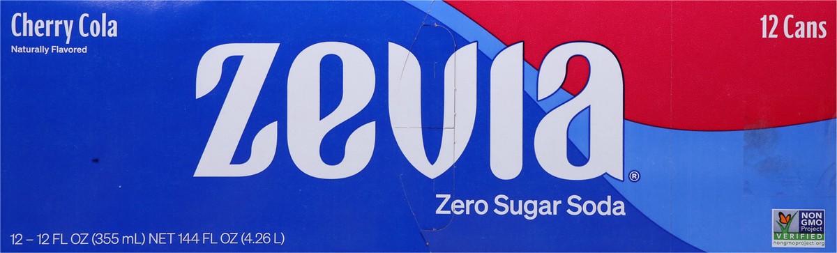 slide 9 of 9, Zevia Zero Sugar Cherry Cola Soda - 12 ct, 12 ct; 12 oz