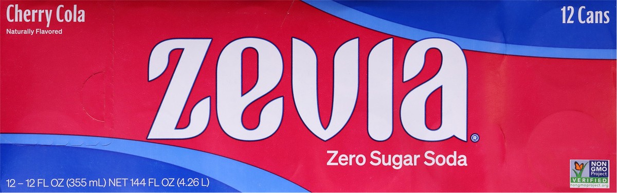 slide 7 of 9, Zevia Zero Sugar Cherry Cola Soda - 12 ct, 12 ct; 12 oz