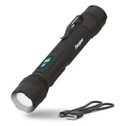 Energizer Power Indicator Flashlight, Rechargeable LED Flashlight with Digital Power Indicator, 1,000 Lumens