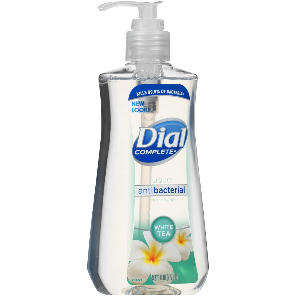 slide 1 of 1, Dial White Tea And Vitamin E Antibacterial Hand Soap, 9.37 oz