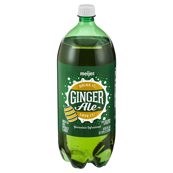 slide 1 of 2, Meijer Ginger Ale Soda, 2 liter