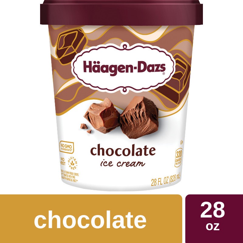 slide 4 of 5, Häagen-Dazs Chocolate Ice Cream 28 fl oz, 28 fl oz