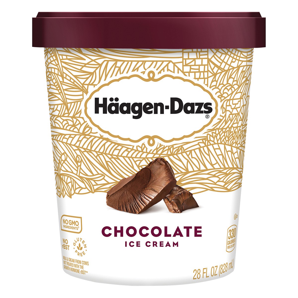slide 1 of 5, Häagen-Dazs Chocolate Ice Cream 28 fl oz, 28 fl oz