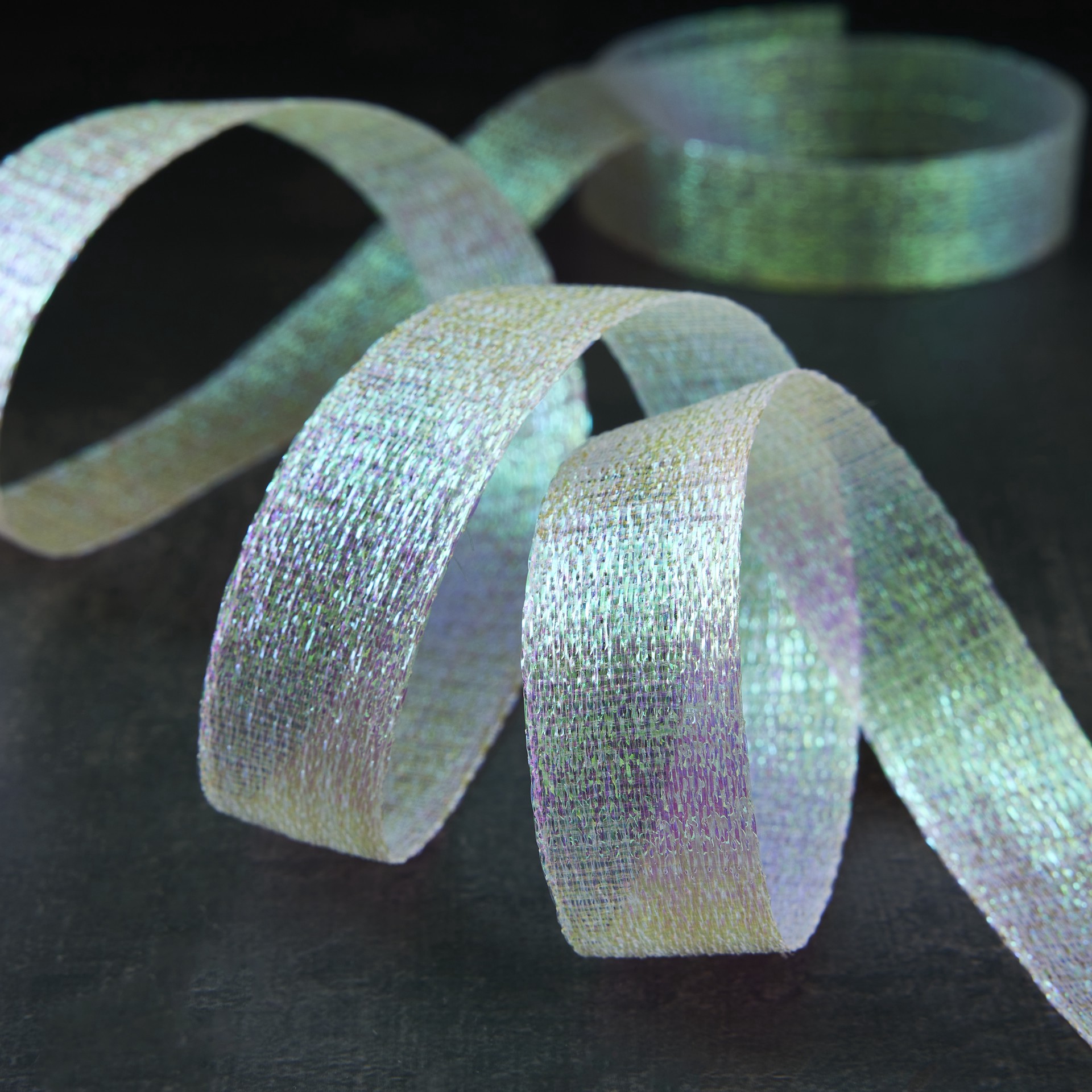 slide 4 of 4, 7/8" X 5yd. Metallic Sheer Ribbon By Celebrate It, 7/8 in x 5 yd