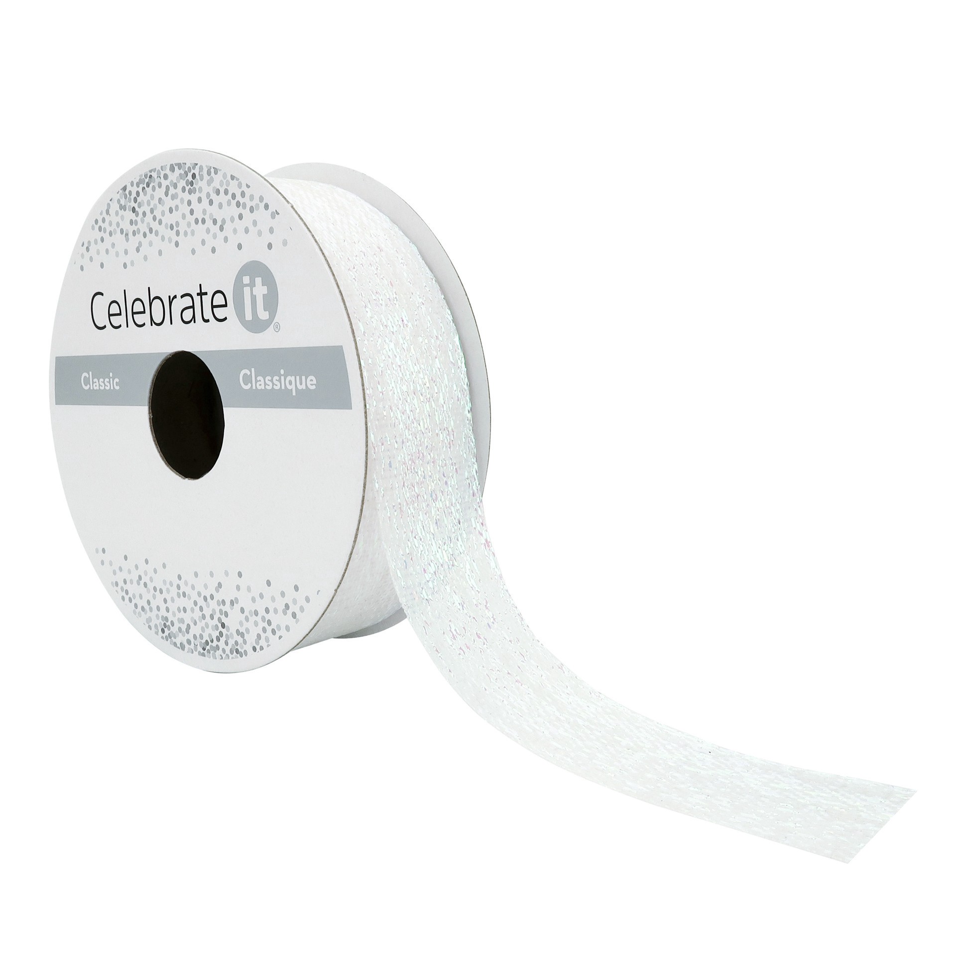 slide 2 of 4, 7/8" X 5yd. Metallic Sheer Ribbon By Celebrate It, 7/8 in x 5 yd