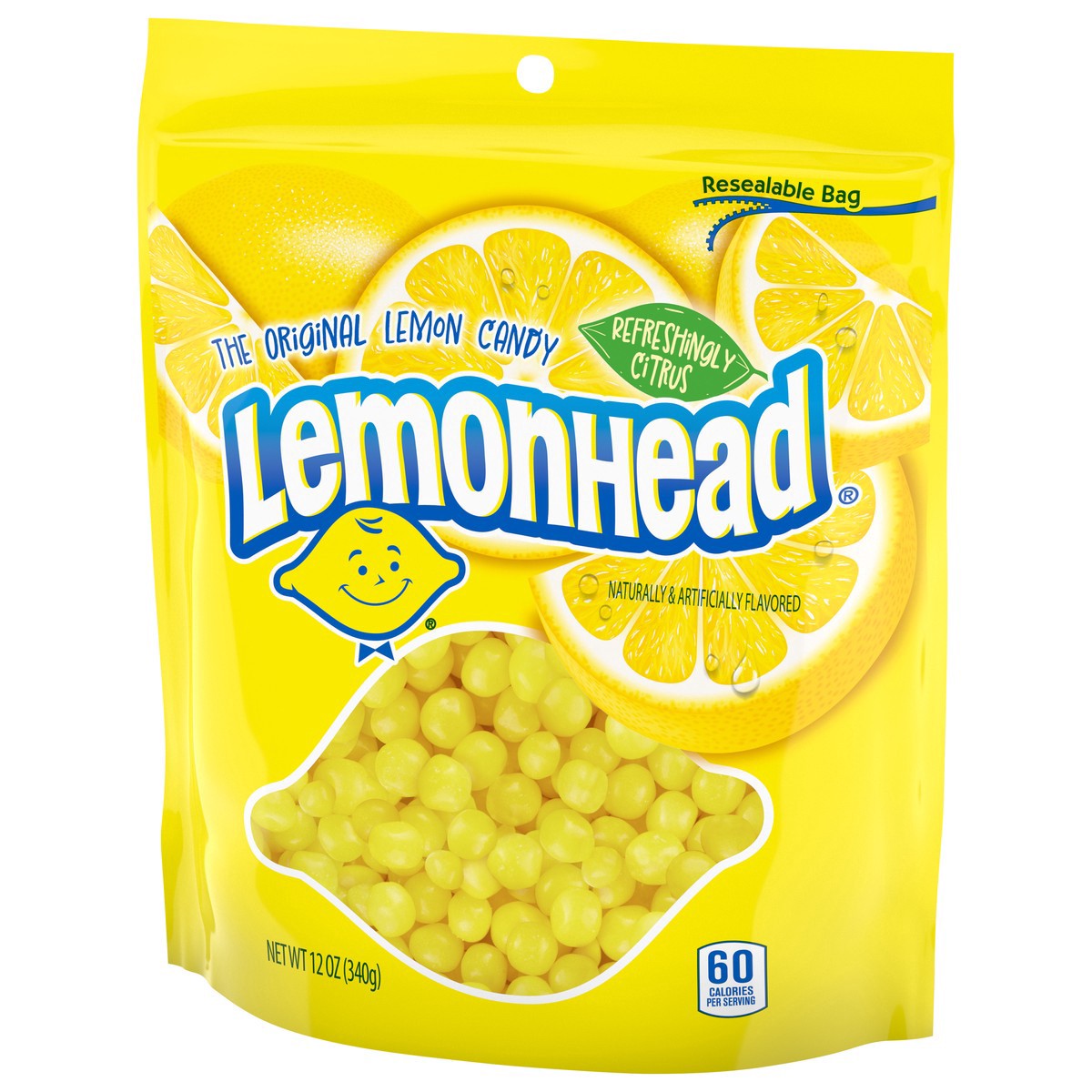 slide 12 of 13, Lemonhead Lemon Candy 12 oz, 12 oz