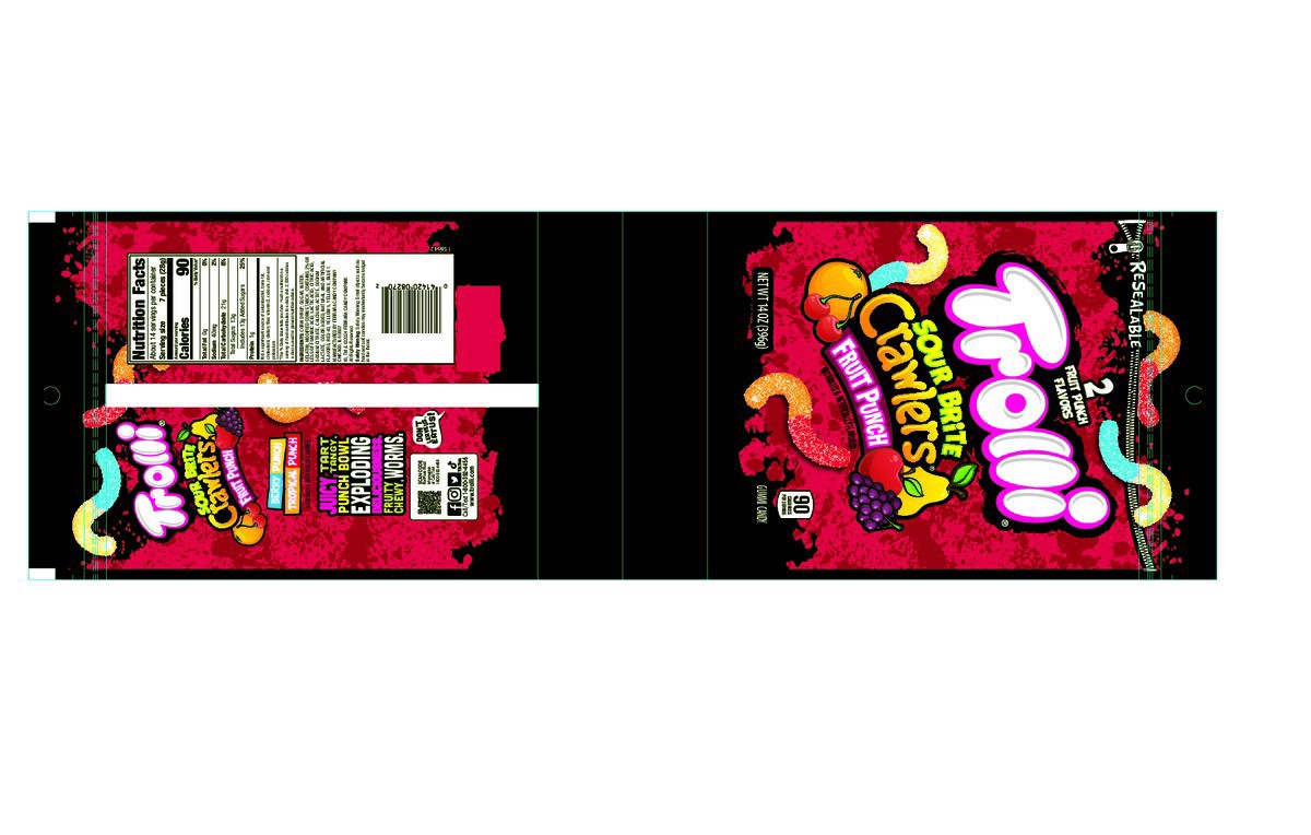 slide 5 of 13, Trolli Fruit Punch Sour Brite, 14 oz