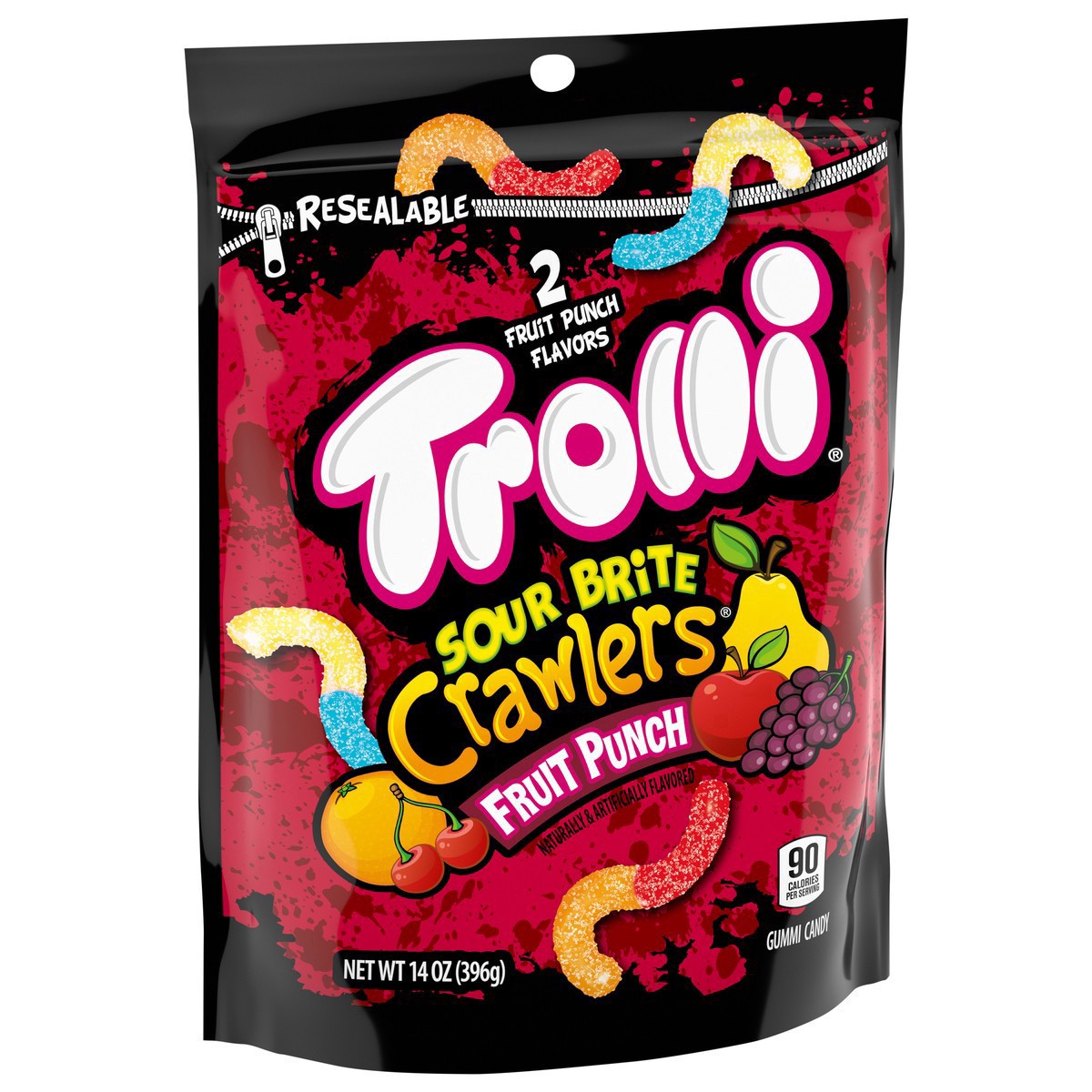 slide 10 of 13, Trolli Fruit Punch Sour Brite, 14 oz