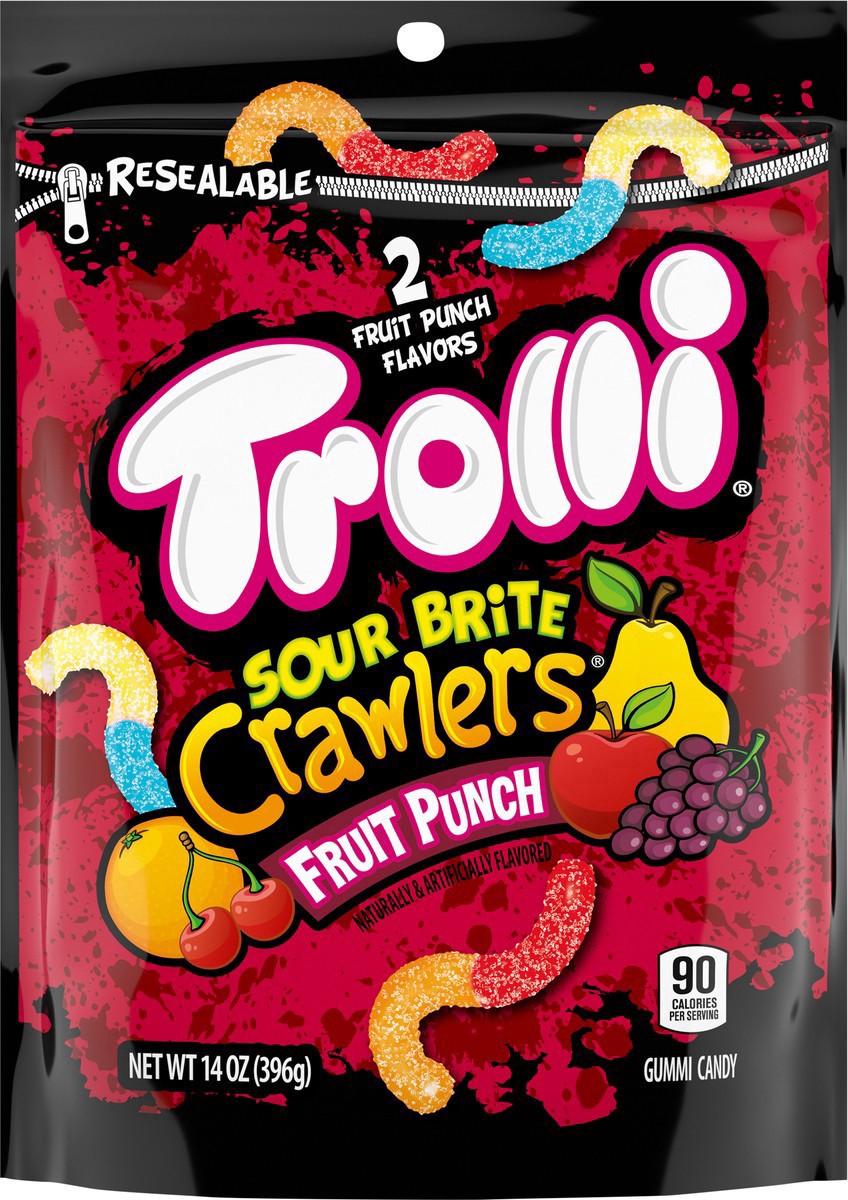 slide 9 of 13, Trolli Fruit Punch Sour Brite, 14 oz