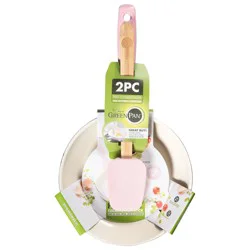 GreenPan Rio Healthy Ceramic Non-Stick Fry Pan with Spatula - Pink