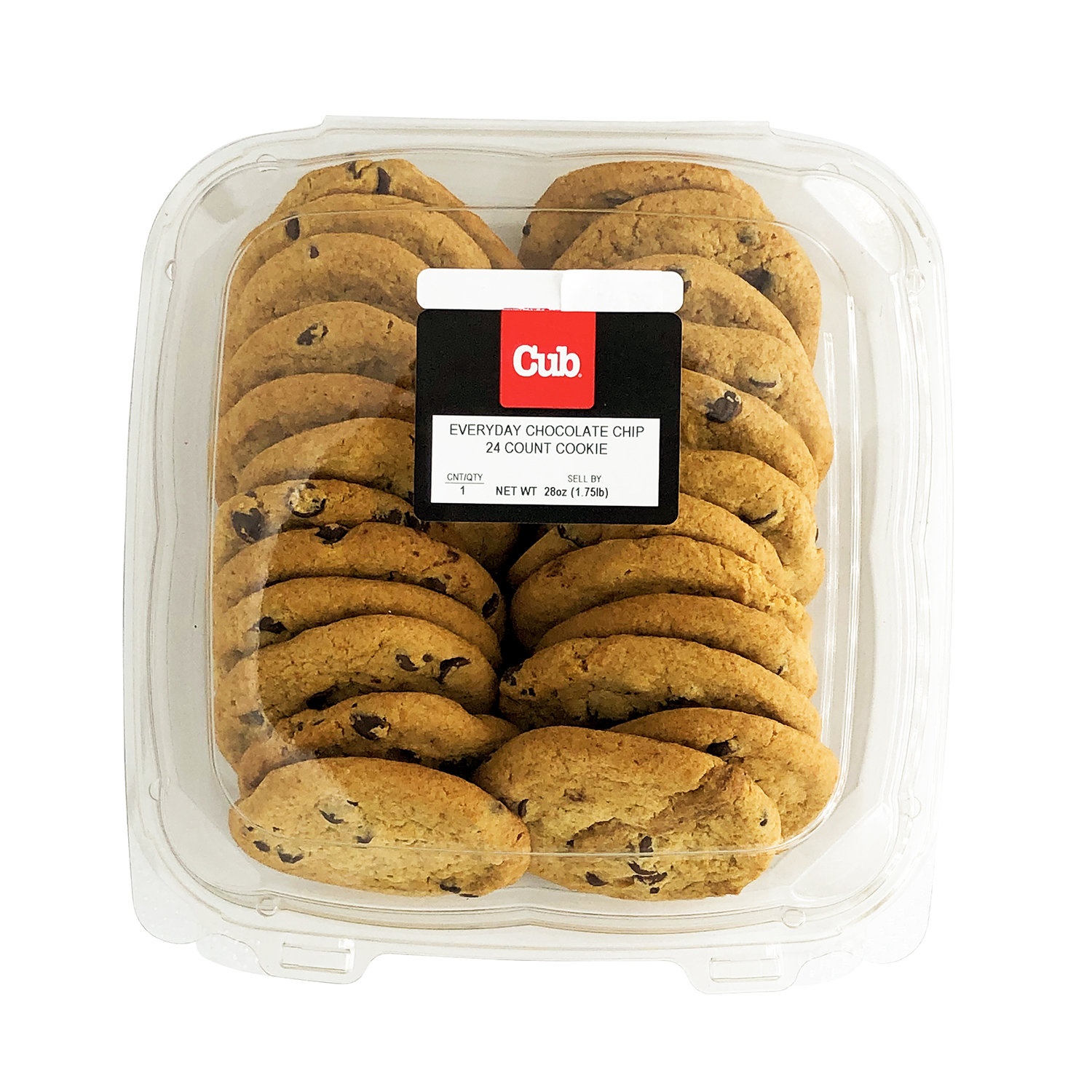 slide 1 of 1, Cub Bakery Chocolate Chip Cookies, 24 Count, 24 Ounce, 24 ct