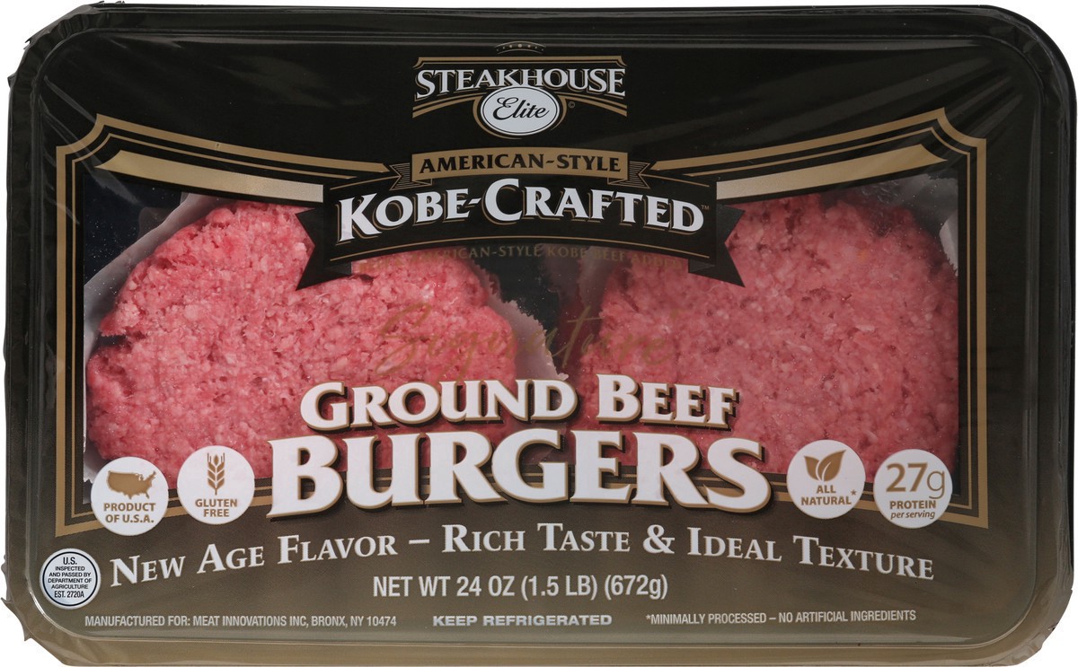 slide 13 of 14, Steakhouse Elite Ground Beef Burger , 24 oz