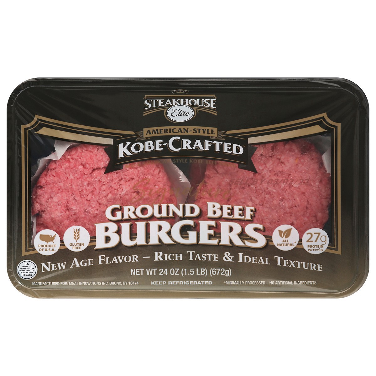 slide 6 of 14, Steakhouse Elite Ground Beef Burger , 24 oz