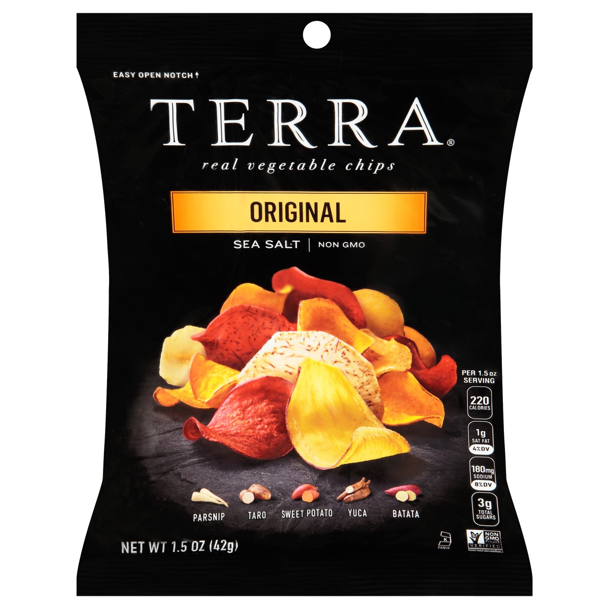 slide 1 of 10, Terra Original Sea Salt Real Vegetable Chips 1.5 oz. Bag, 1.5 oz