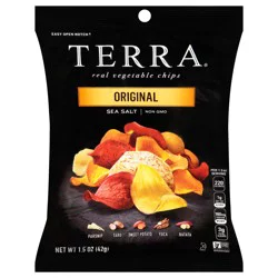 Terra Original Sea Salt Real Vegetable Chips 1.5 oz. Bag