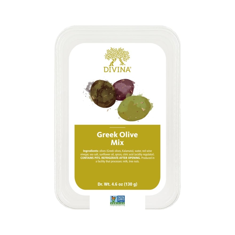 slide 1 of 1, Divina Greek Olive Mix, 4.6 oz