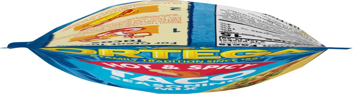 slide 6 of 9, Ortega Hot & Spicy Taco Seasoning Mix, Kosher, 1 oz, 1 oz