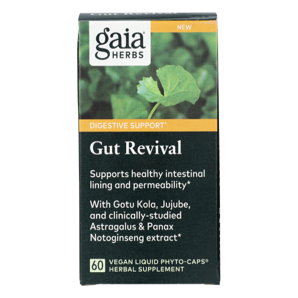 slide 1 of 1, Gaia Herbs Gut Revival, 60 ct