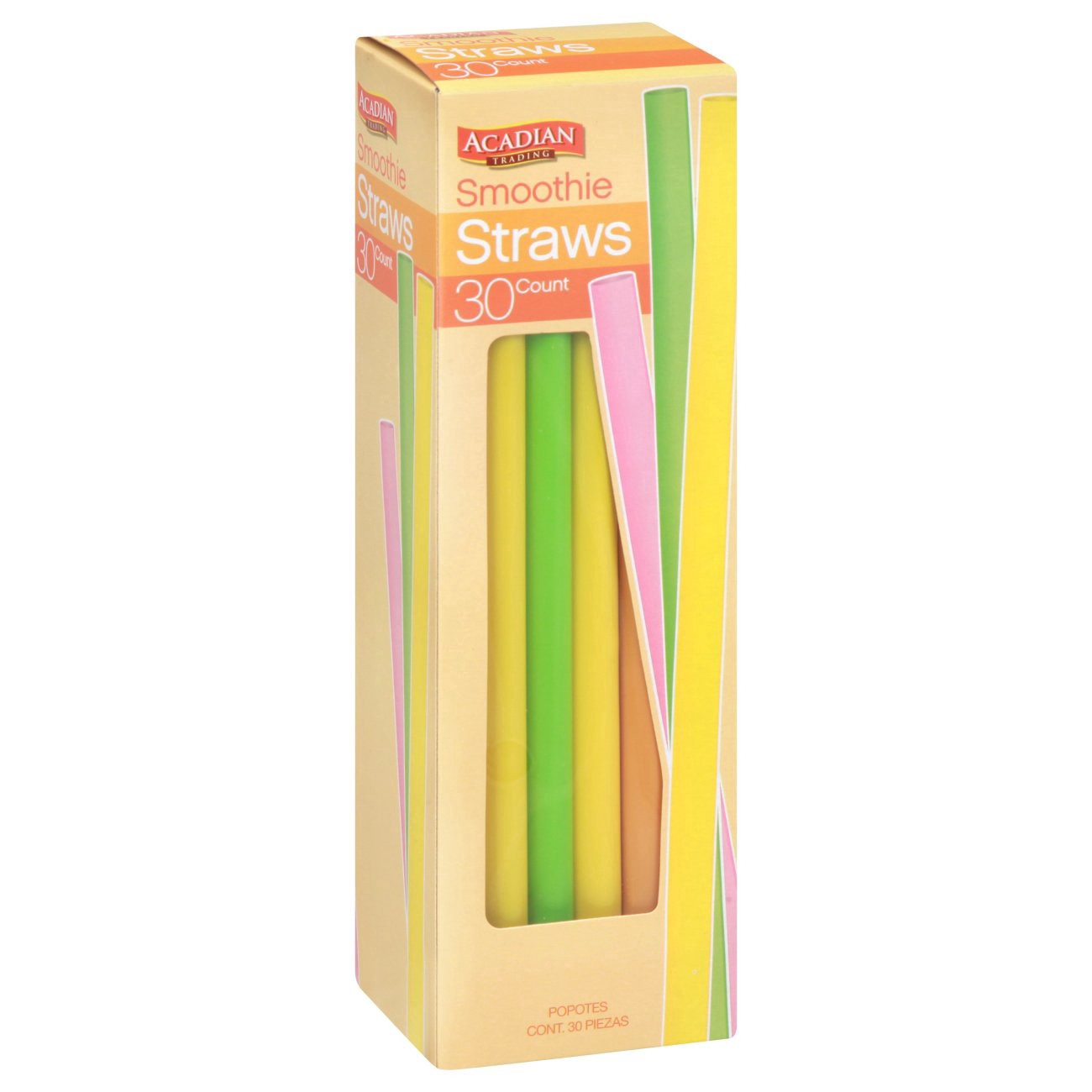 slide 1 of 1, Acadian Trading Smoothie Straws 30 ea, 30 ct
