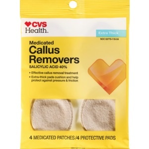 slide 1 of 1, CVS Health Medicated Extra Thick Callus Removers, 1 ct