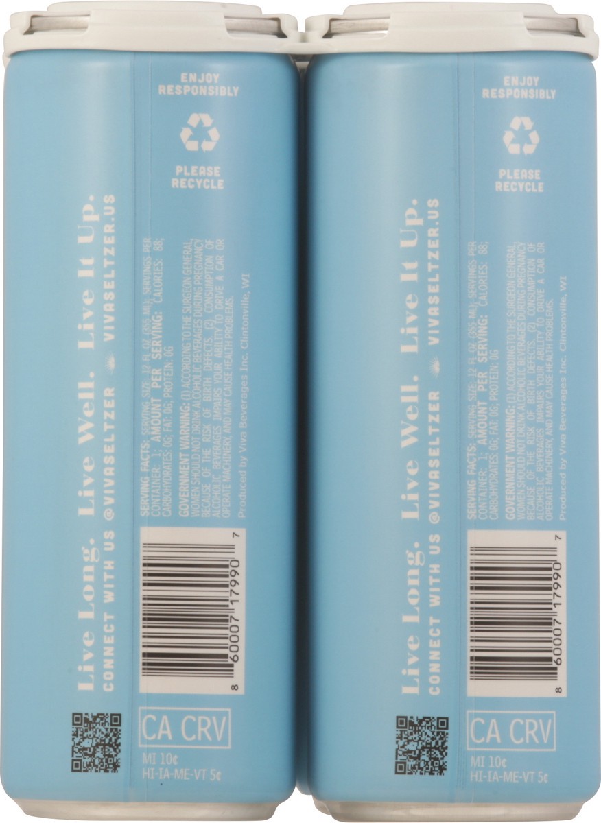 slide 14 of 14, Viva Tequila Seltzer Huckleberry, 4 ct; 12 oz