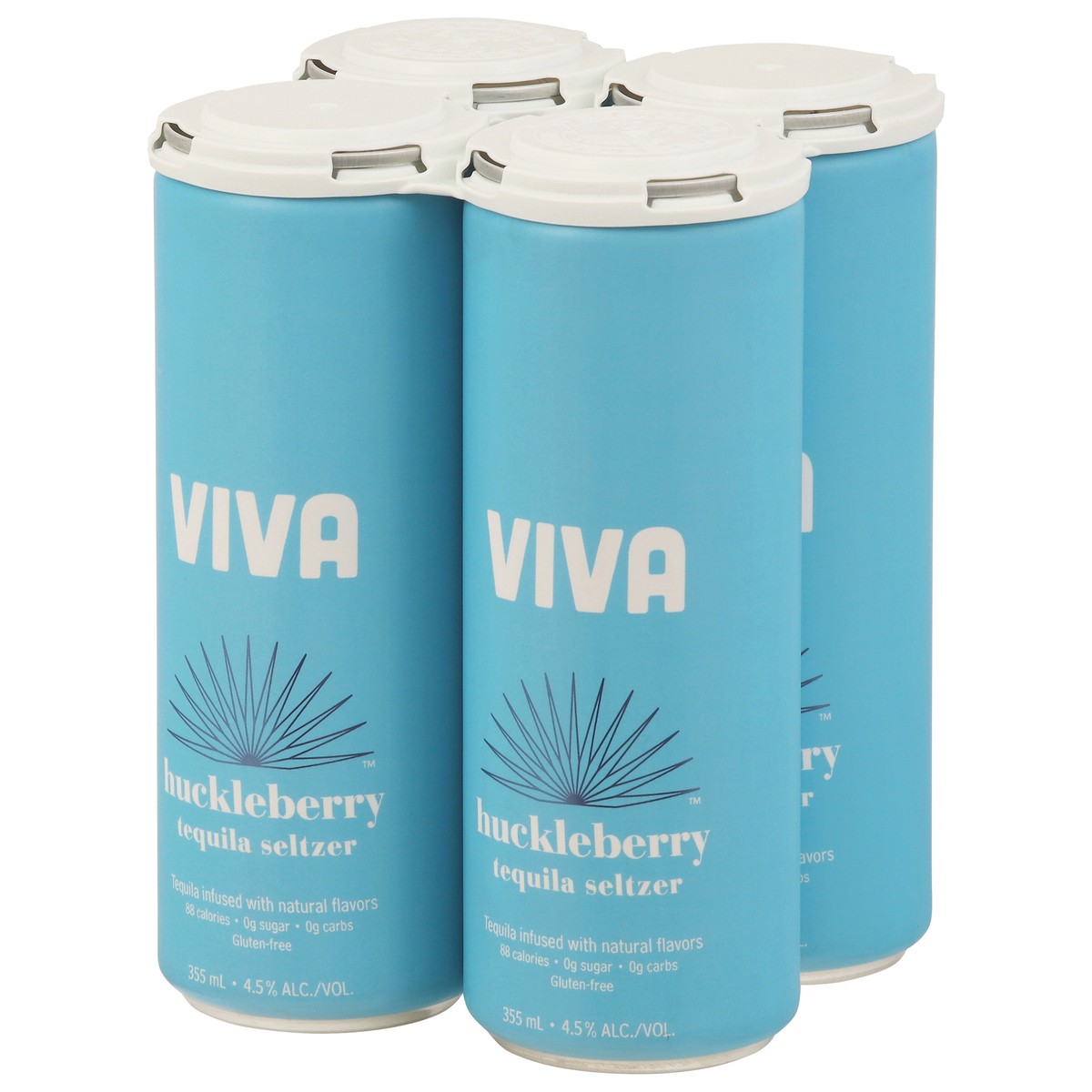 slide 8 of 14, Viva Tequila Seltzer Huckleberry, 4 ct; 12 oz
