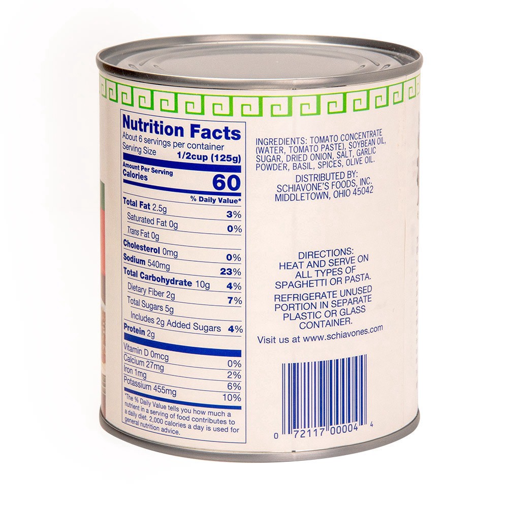 slide 3 of 3, Schiavones Spaghetti Sauce 28 oz, 28 oz