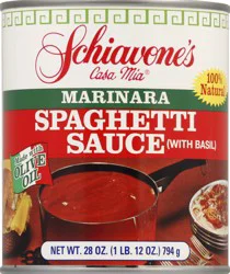 Schiavones Spaghetti Sauce 28 oz