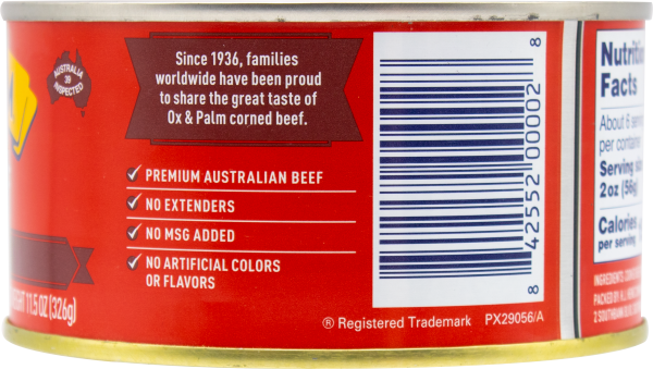 slide 4 of 7, Ox And Palm Ox & Palm Corned Beef Original Chunky Style - 11.5 oz, 11.5 oz