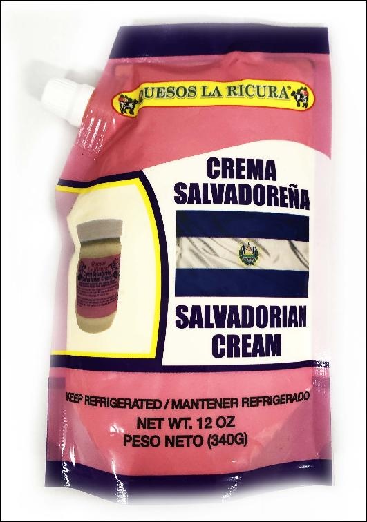 slide 1 of 1, La Ricura Crema Salvadorena, 12 oz