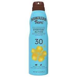 Hawaiian Tropic Everyday Active Sport Sunscreen Spray SPF 30 Clear Spray Water + Sweat Resistant