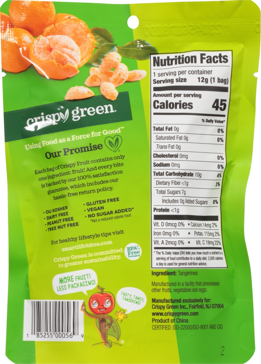 slide 3 of 9, Crispy Green Crispy Fruit-Tangerine - 0.42 oz, 0.42 oz