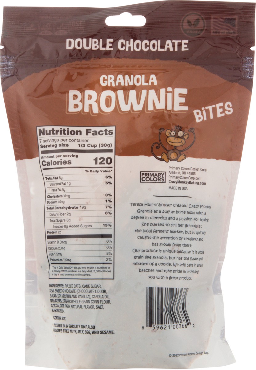 slide 5 of 9, Crazy Monkey Dble Choc Brownie Granola Bites, 7.5 oz
