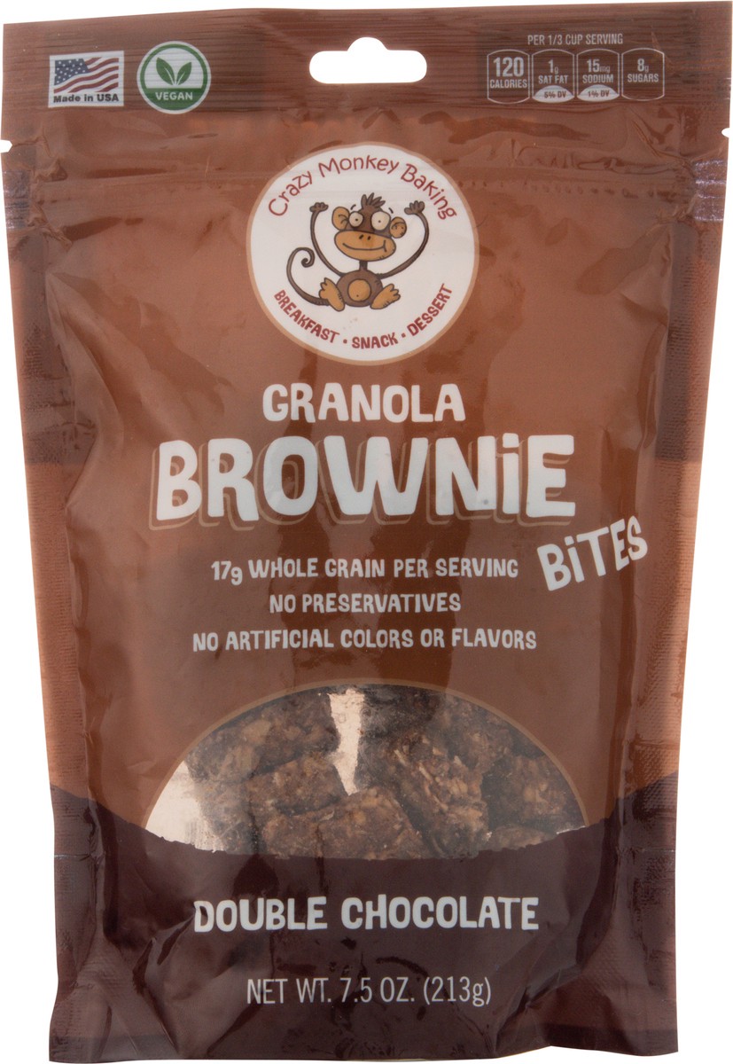 slide 6 of 9, Crazy Monkey Dble Choc Brownie Granola Bites, 7.5 oz
