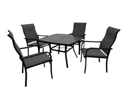 HD Outdoors Raven Dinning Table and Chairs Set, 5 pc