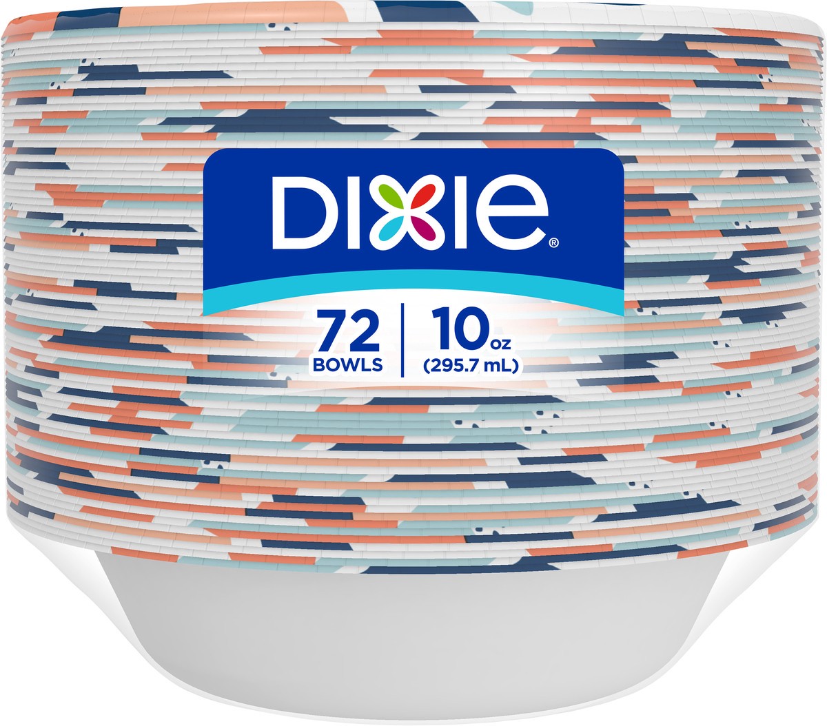 slide 5 of 7, Dixie Paper Bowl, 10 Ounce Disposable Bowls, 72 Count, 72 ct
