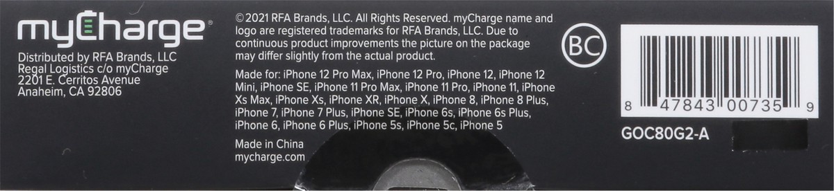 slide 11 of 12, My Charge Go+Cables Portable Charger 1 ea, 1 ct